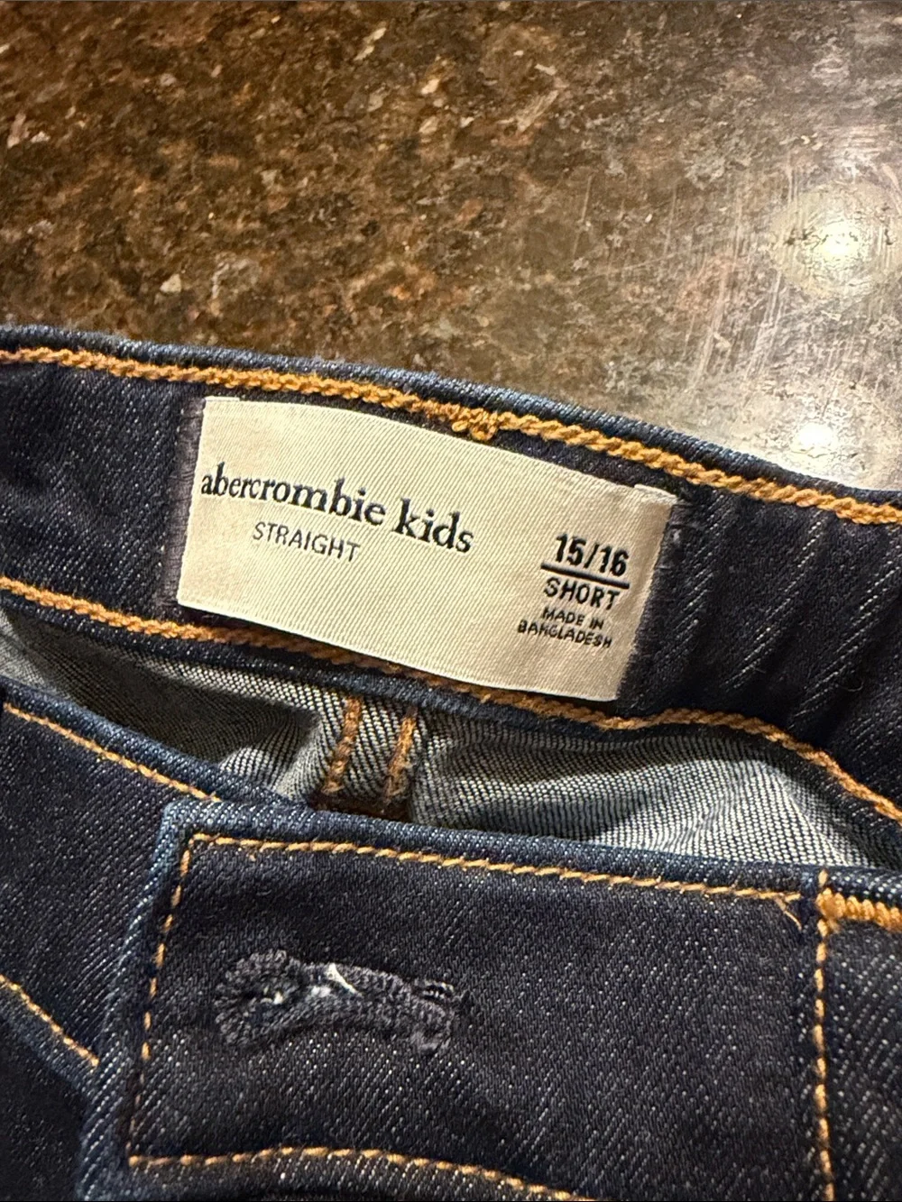 abercrombie kids Navy Straight-Leg Jeans